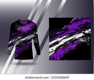 Sports jersey and tshirt template sports design for football racing gaming jersey vector