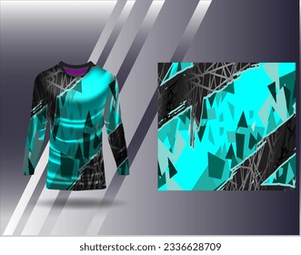 Sports jersey and tshirt template sports design for football racing gaming jersey vector