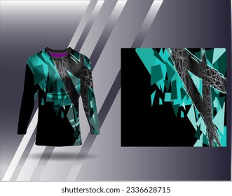 Sports jersey and tshirt template sports design for football racing gaming jersey vector