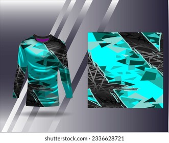 Sports jersey and tshirt template sports design for football racing gaming jersey vector