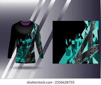 Sports jersey and tshirt template sports design for football racing gaming jersey vector