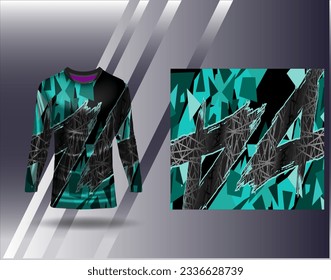 Sports jersey and tshirt template sports design for football racing gaming jersey vector