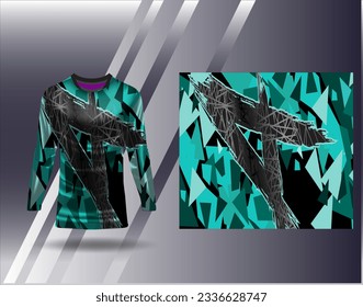 Sports jersey and tshirt template sports design for football racing gaming jersey vector