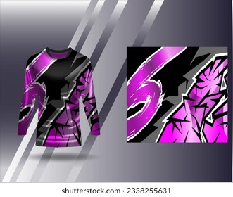 Sports jersey and tshirt template sports design for football racing gaming jersey vector