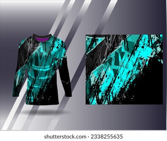 Sports jersey and tshirt template sports design for football racing gaming jersey vector