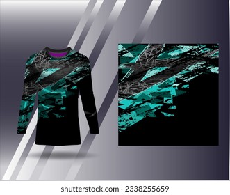 Sports jersey and tshirt template sports design for football racing gaming jersey vector