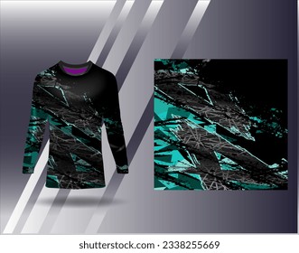 Sports jersey and tshirt template sports design for football racing gaming jersey vector