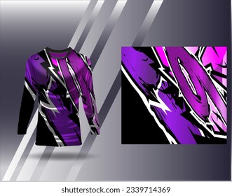 Sports jersey and tshirt template sports design for football racing gaming jersey vector