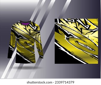 Sports jersey and tshirt template sports design for football racing gaming jersey vector