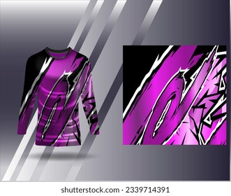Sports jersey and tshirt template sports design for football racing gaming jersey vector