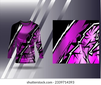 Sports jersey and tshirt template sports design for football racing gaming jersey vector