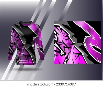 Sports jersey and tshirt template sports design for football racing gaming jersey vector