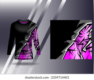 Sports jersey and tshirt template sports design for football racing gaming jersey vector
