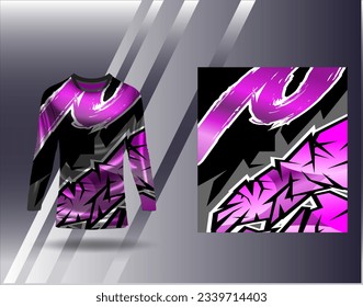 Sports jersey and tshirt template sports design for football racing gaming jersey vector
