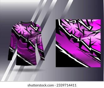 Sports jersey and tshirt template sports design for football racing gaming jersey vector