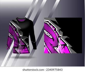 Sports jersey and tshirt template sports design for football racing gaming jersey vector