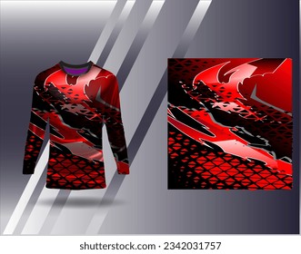 Sports jersey and tshirt template sports design for football racing gaming jersey vector