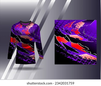Sports jersey and tshirt template sports design for football racing gaming jersey vector
