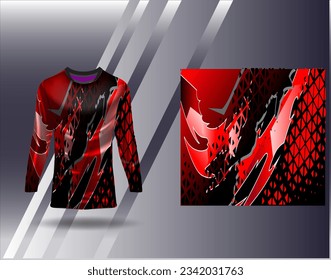 Sports jersey and tshirt template sports design for football racing gaming jersey vector