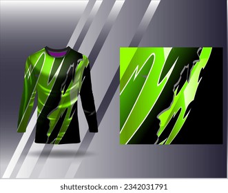 Sports jersey and tshirt template sports design for football racing gaming jersey vector