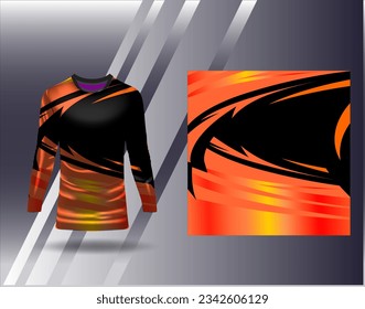 Sports jersey and tshirt template sports design for football racing gaming jersey vector