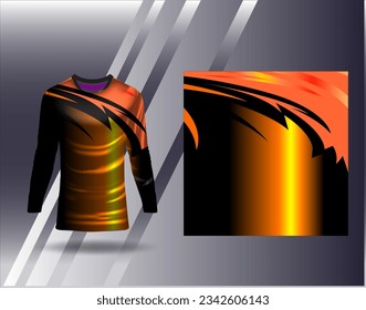 Sports jersey and tshirt template sports design for football racing gaming jersey vector