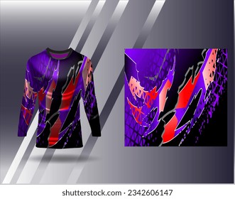 Sports jersey and tshirt template sports design for football racing gaming jersey vector