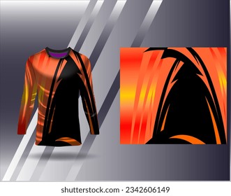 Sports jersey and tshirt template sports design for football racing gaming jersey vector