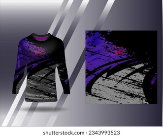 Sports jersey and tshirt template sports design for football racing gaming jersey vector