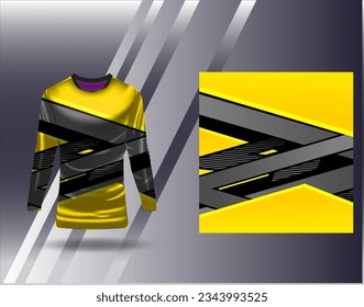 Sports jersey and tshirt template sports design for football racing gaming jersey vector