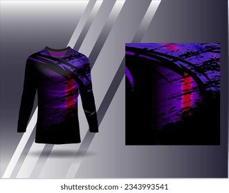 Sports jersey and tshirt template sports design for football racing gaming jersey vector