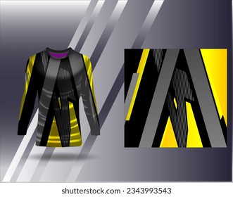 Sports jersey and tshirt template sports design for football racing gaming jersey vector