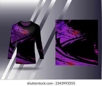 Sports jersey and tshirt template sports design for football racing gaming jersey vector