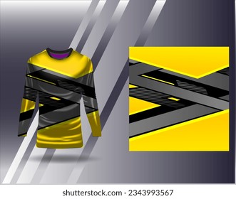 Sports jersey and tshirt template sports design for football racing gaming jersey vector