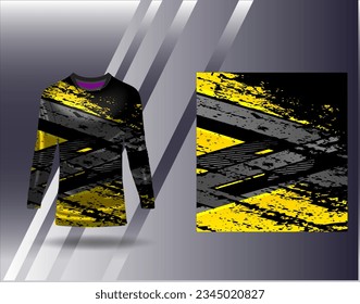 Sports jersey and tshirt template sports design for football racing gaming jersey vector