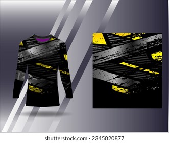 Sports jersey and tshirt template sports design for football racing gaming jersey vector