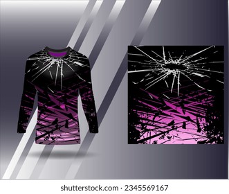 Sports jersey and tshirt template sports design for football racing gaming jersey vector