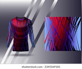 Sports jersey and tshirt template sports design for football racing gaming jersey vector