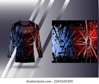 Sports jersey and tshirt template sports design for football racing gaming jersey vector