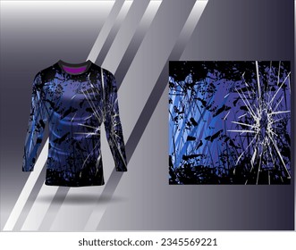 Sports jersey and tshirt template sports design for football racing gaming jersey vector