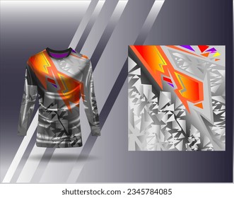 Sports jersey and tshirt template sports design for football racing gaming jersey vector