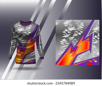 Sports jersey and tshirt template sports design for football racing gaming jersey vector