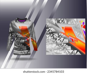Sports jersey and tshirt template sports design for football racing gaming jersey vector