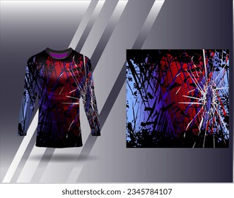 Sports jersey and tshirt template sports design for football racing gaming jersey vector
