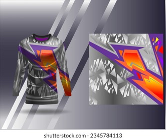 Sports jersey and tshirt template sports design for football racing gaming jersey vector