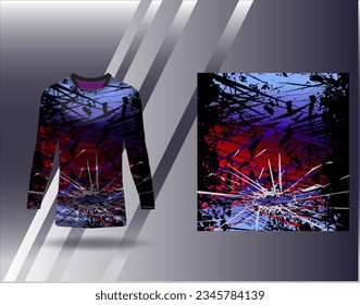 Sports jersey and tshirt template sports design for football racing gaming jersey vector