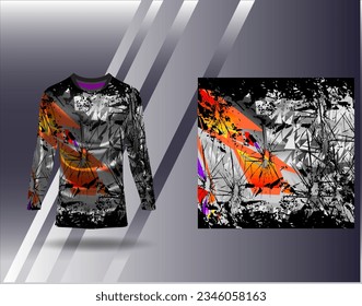 Sports jersey and tshirt template sports design for football racing gaming jersey vector