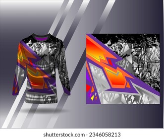 Sports jersey and tshirt template sports design for football racing gaming jersey vector