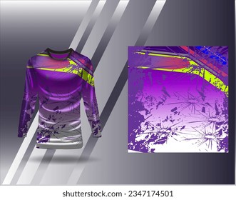 Sports jersey and tshirt template sports design for football racing gaming jersey vector