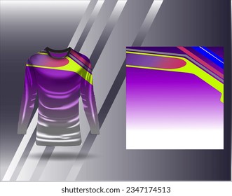 Sports jersey and tshirt template sports design for football racing gaming jersey vector